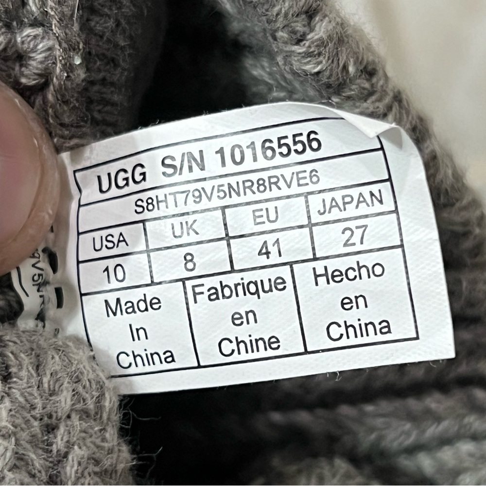 Ugg Grey Heathered Winter Boots - Picture 9 of 9